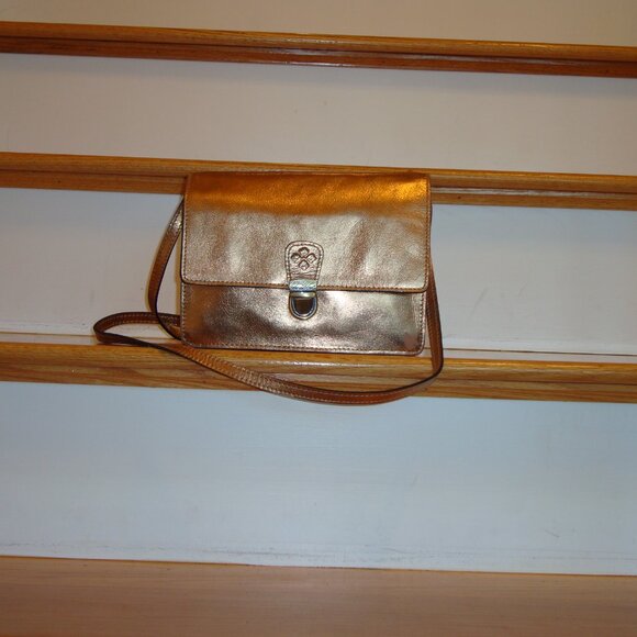 Patricia Nash Locri Distressed Metallic Crossbody Purse GOOD CONDITION! - Picture 1 of 11